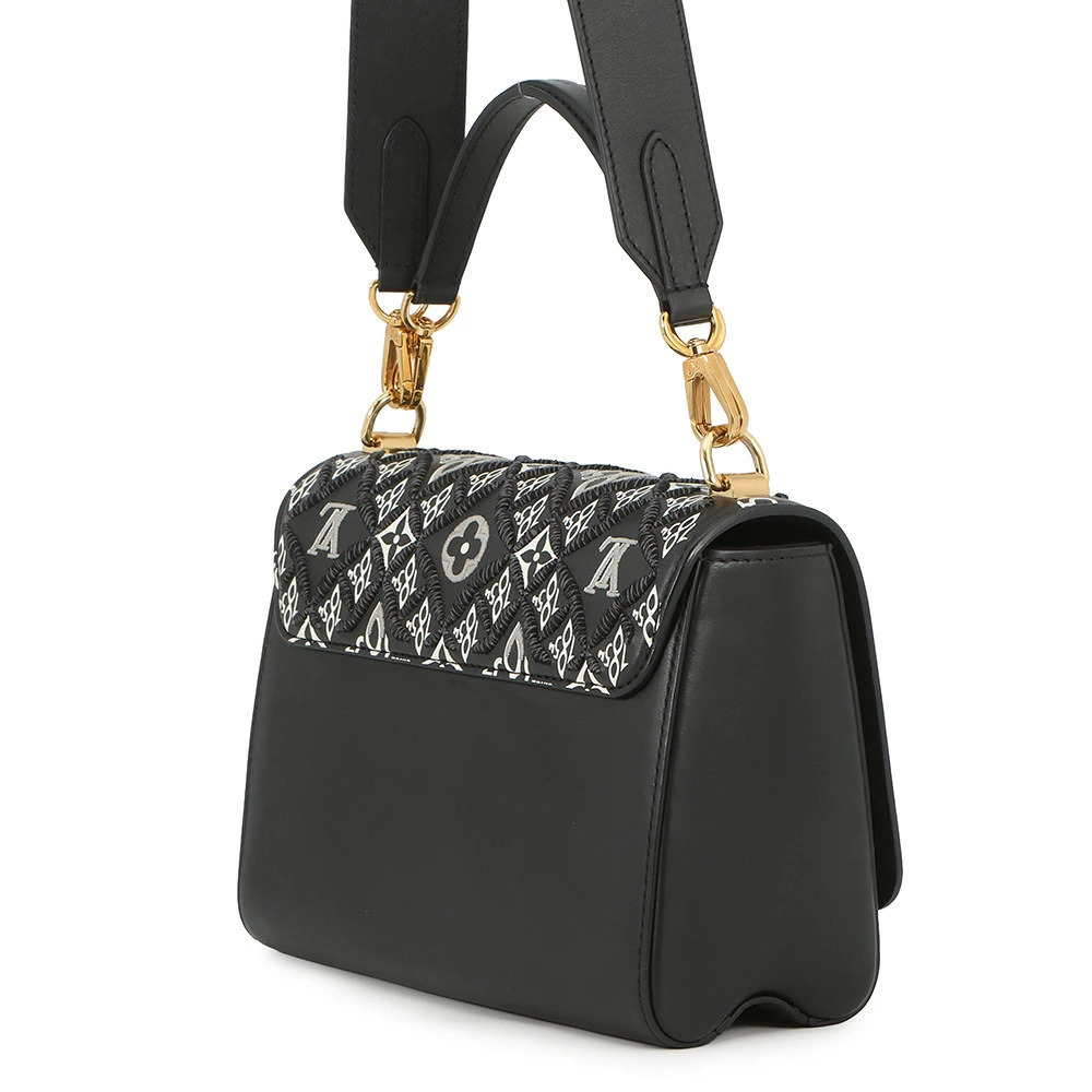 Louis Vuitton shoulder Jacquard Monogram bag Twist handbag Brown